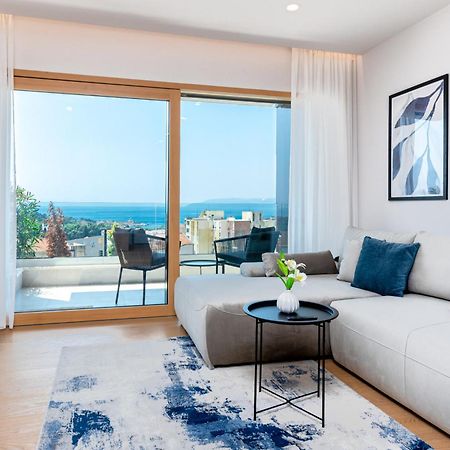 Luxury Adria Sea City & Mountain View Apartment Makarska Exterior photo